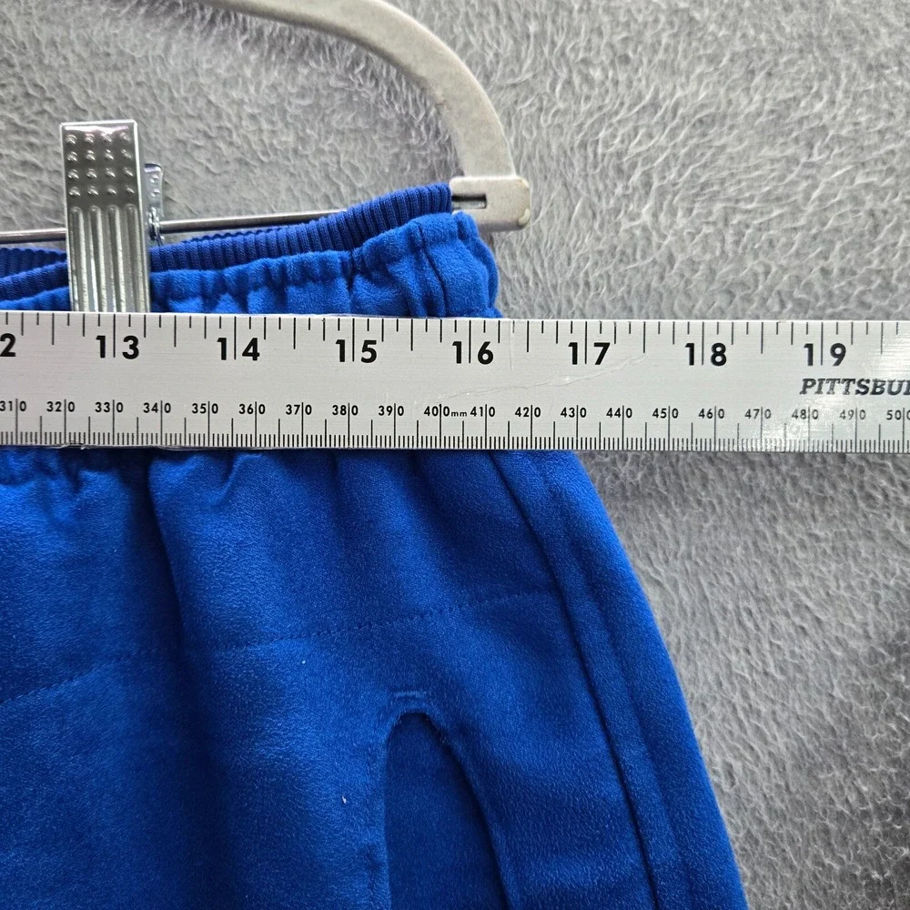 VINTAGE Air Jordan Men Activewear Pants Large Blue Sweatpants Logo Y2K READ